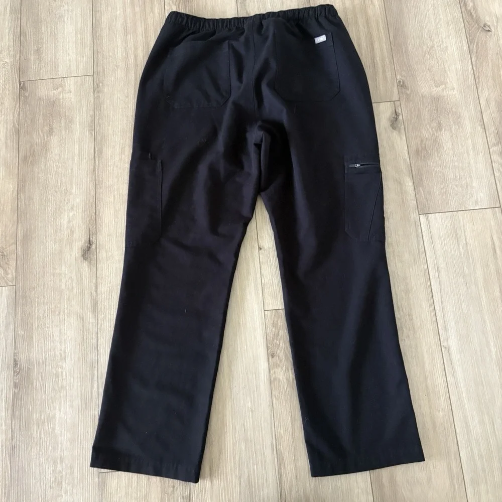 FIGS Scrub Pants Mens XL Technical Collection Cairo Drawstring Black